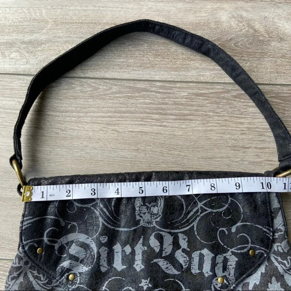 Skull Dust Bag  Canvas Studded Tote Shoulder Bag - Picture 13 of 13